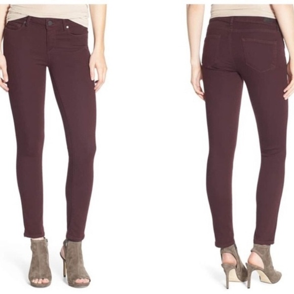 Sz29 PAIGE Verdugo Ankle Denim in Vintage Spiced Wine VGUC - Picture 2 of 14